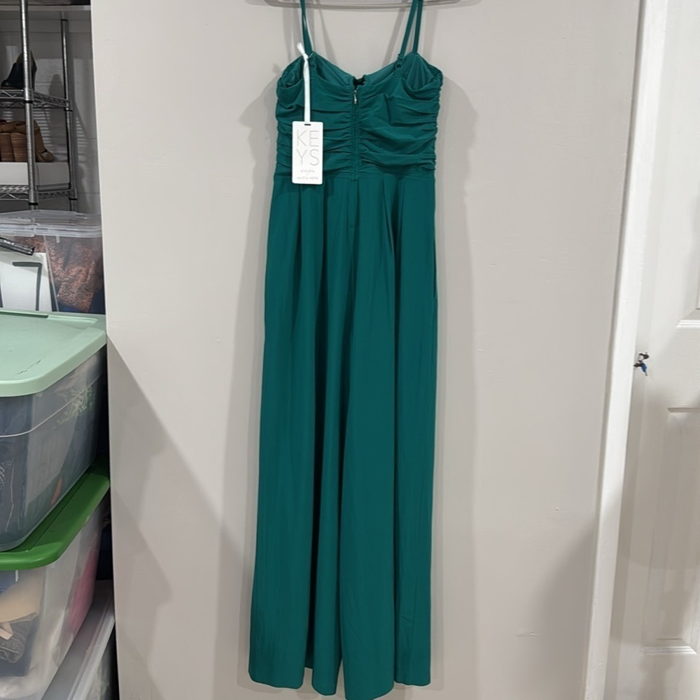 NWT Athleta X Alicia Keys enlighten up teal jumpsuit - Picture 7 of 11